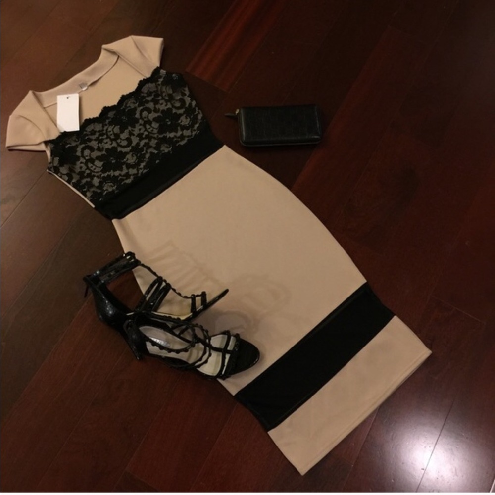 Mesh Detailed Dress- Ships Next Day!